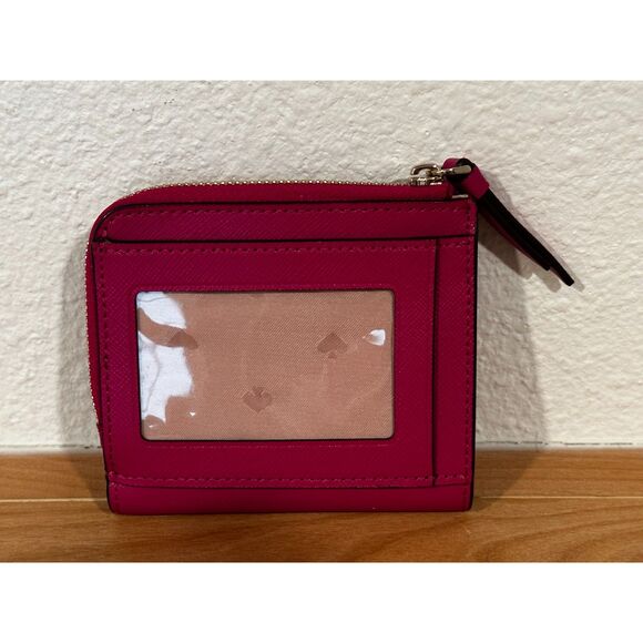 Kate Spade Deep Magenta Cameron Small L-Zip Wallet - Picture 2 of 7
